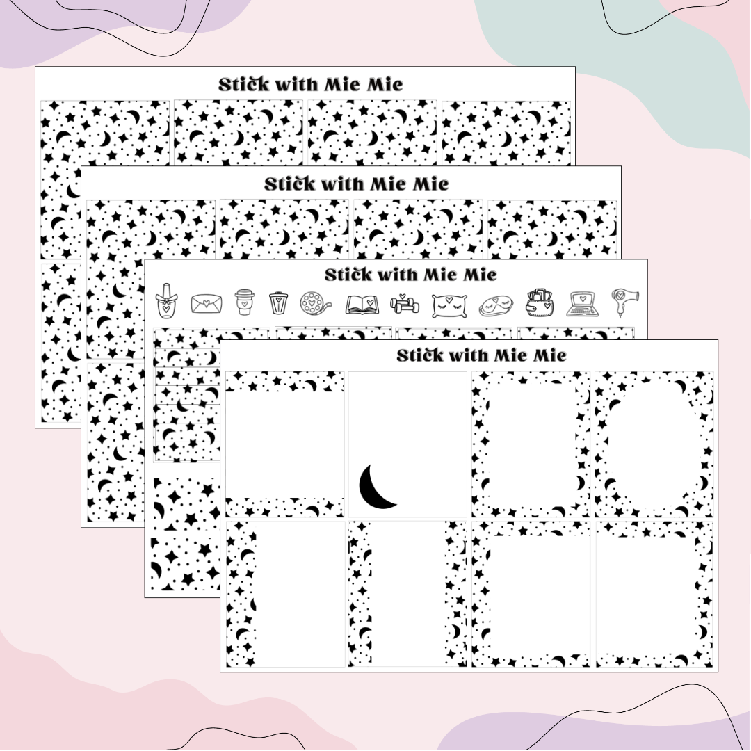 Star and moon Foil Bundle