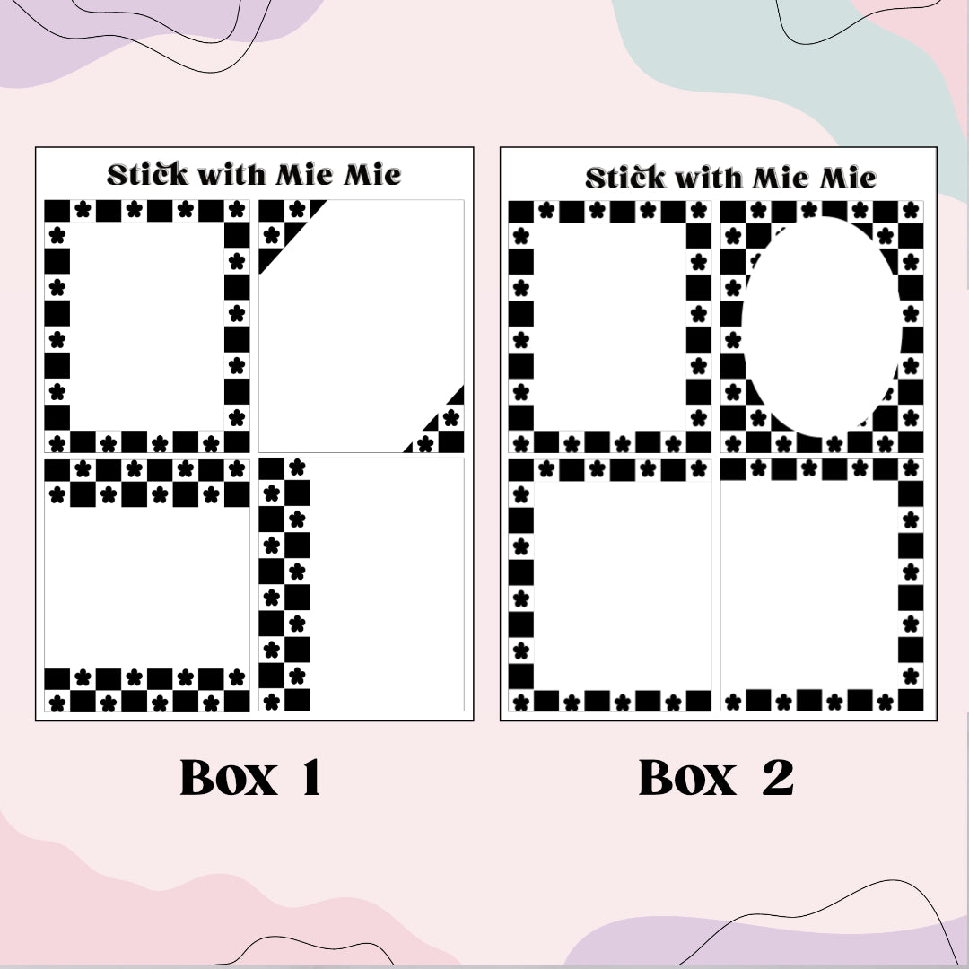 Chequered Flower Full Box Overlay