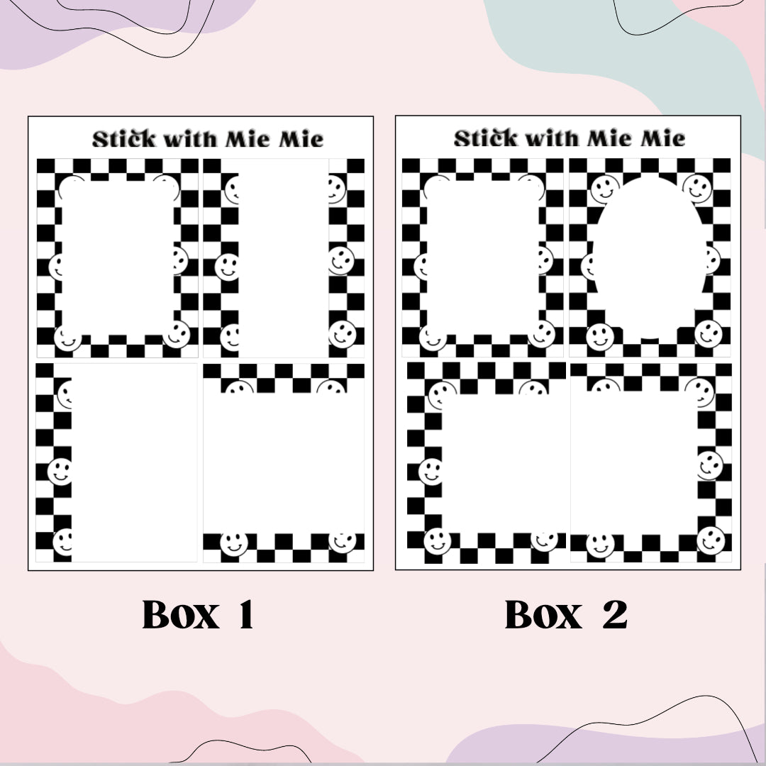 Chequered Happy Face Full Box Overlay