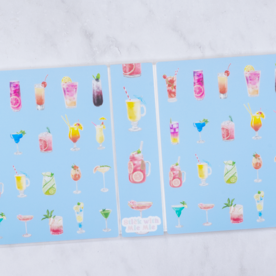 cocktail 4 x 6 sticker album