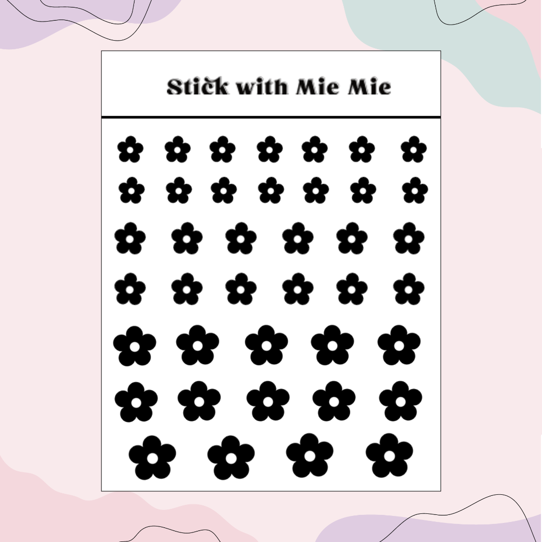 Flower foil deco