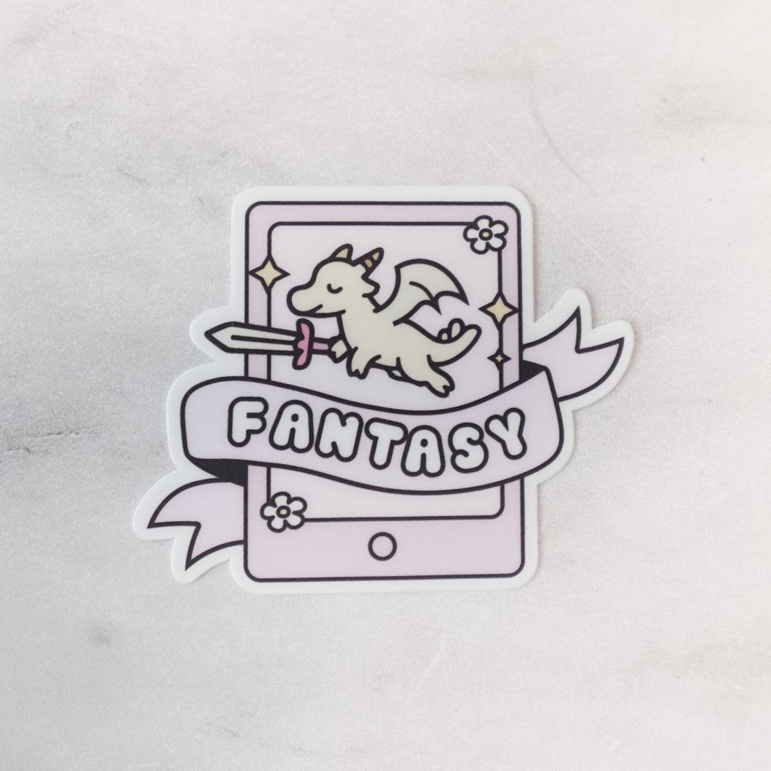 Fantasy Ebook reader Die-cut