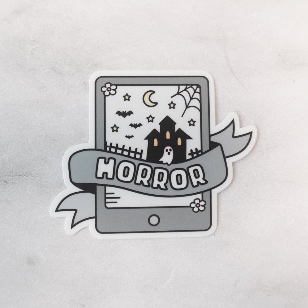Horror Ebook reader Die-cut