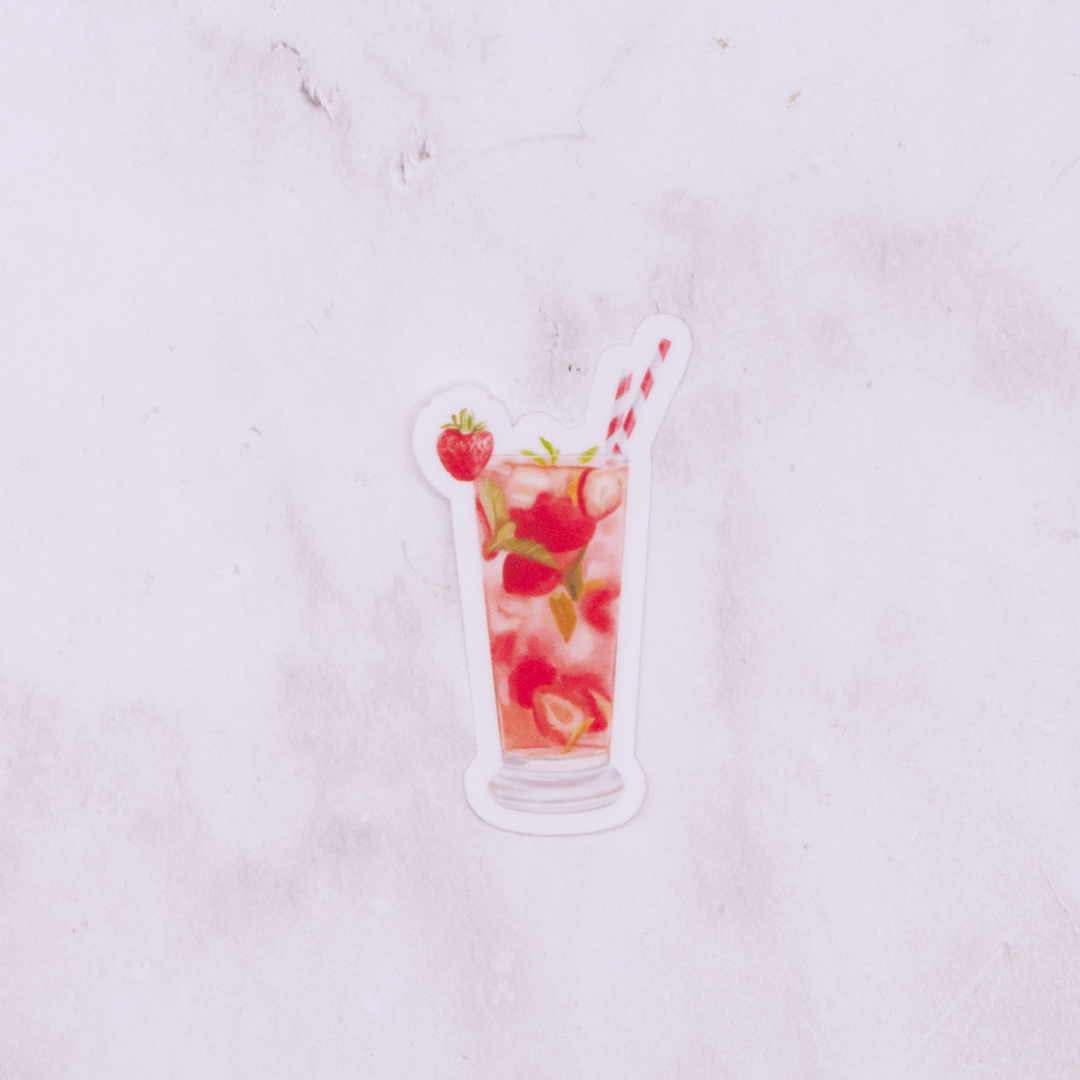 Red cocktail Die-cut