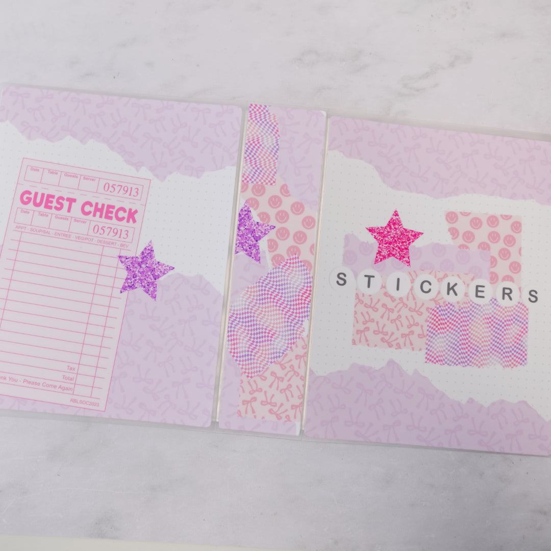 Scrapbook style 4 x 6 sticker album