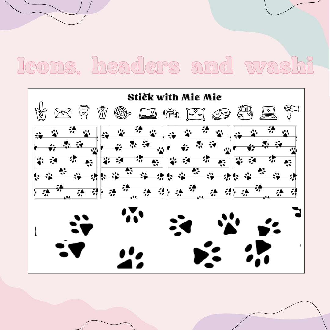 Paw Print Foil Bundle