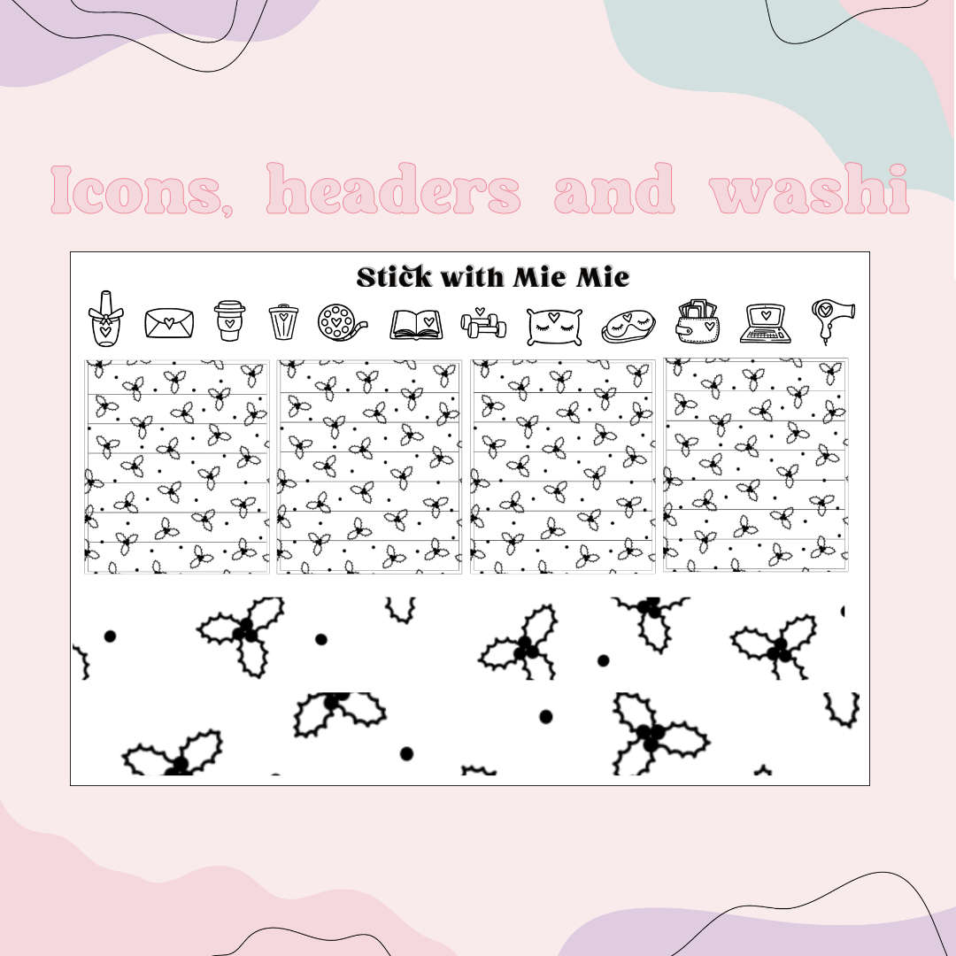 Christmas Holly Foil Bundle
