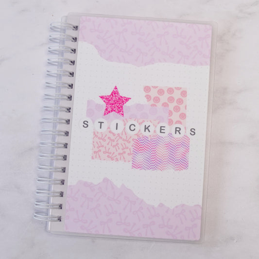 Scrapbook style Reusable sticker book