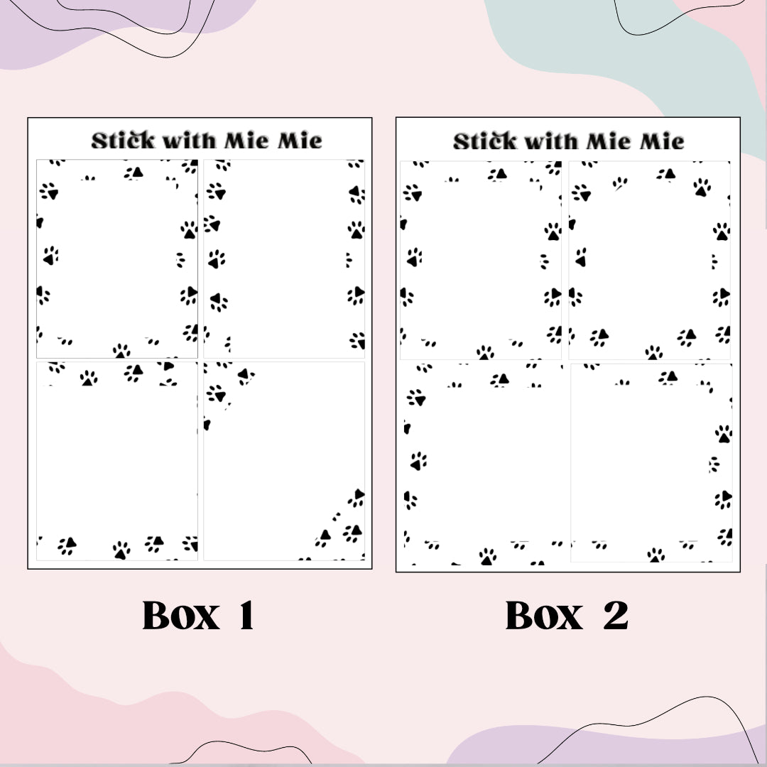 Paw print box Full Box Overlay