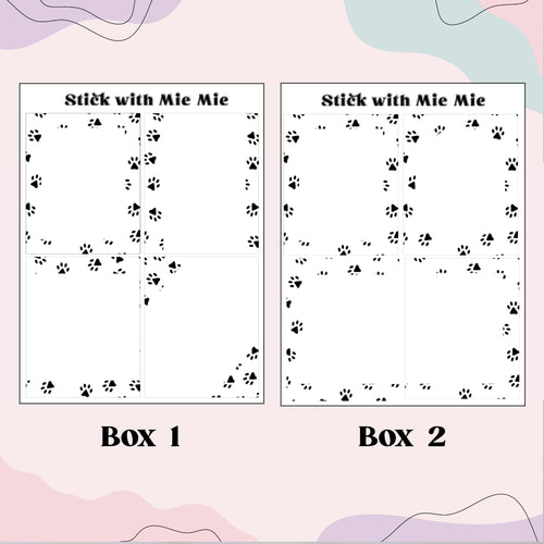 Paw print box Full Box Overlay