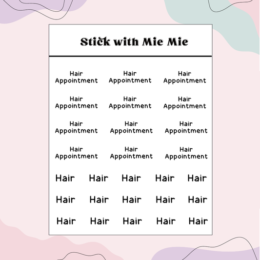 Hair appointment script