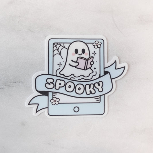 Spooky Ebook reader Die-cut