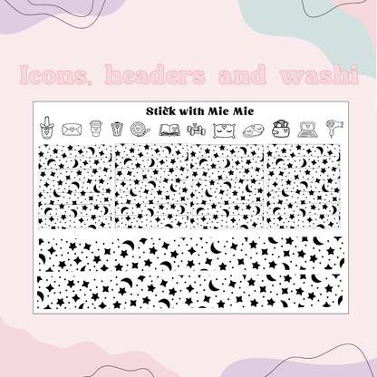 Star and moon Foil Bundle