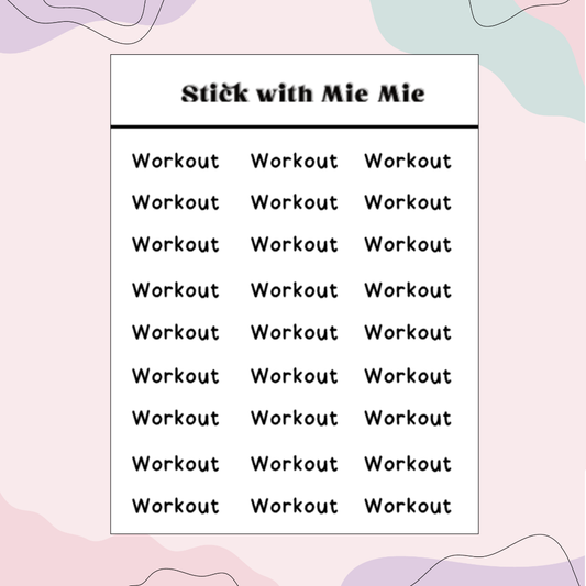 Workout script